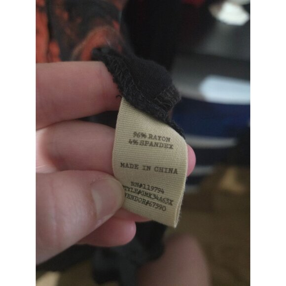 One World Womens Ruffled Tie-Dye Open Front Cardigan Size Large Witchy Grunge - Picture 4 of 8